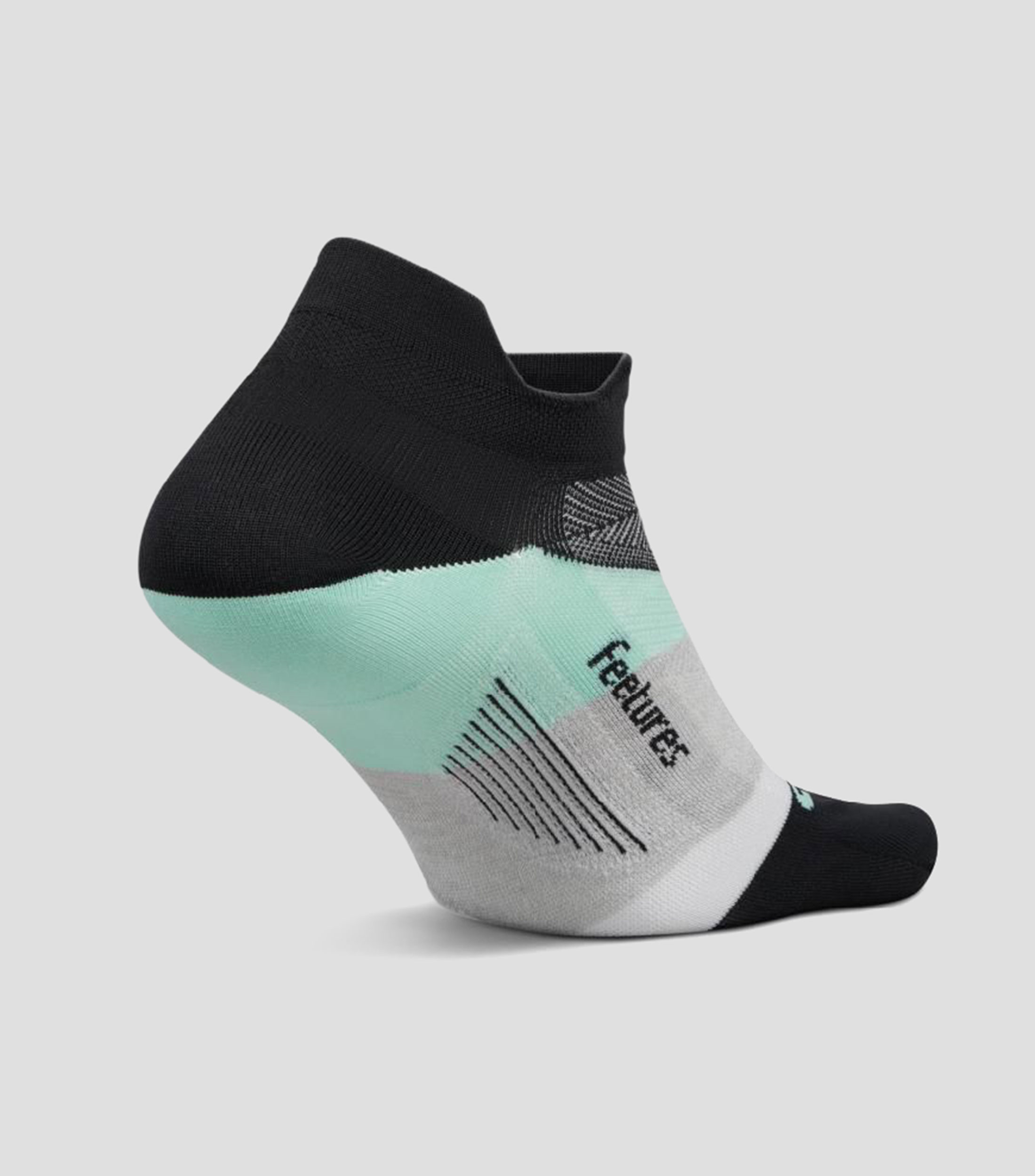 Calcetín Invisible deportivo de compresión Elite Light Cushion Negro Hombre